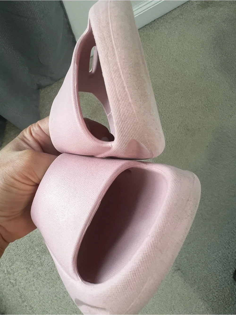 Girls Pink Slide Sandals